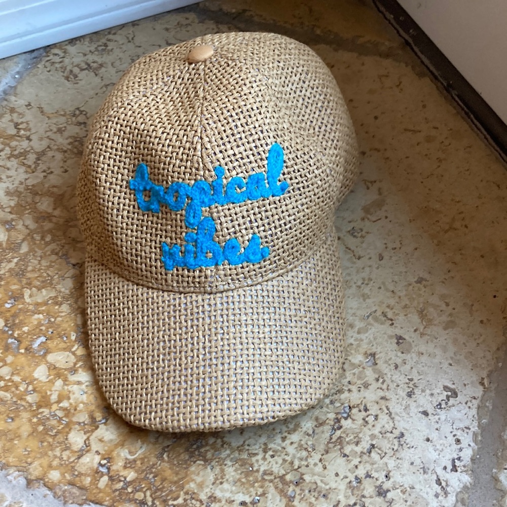 UNIQUE Tropical vibes baseball cap NEW WOVEN